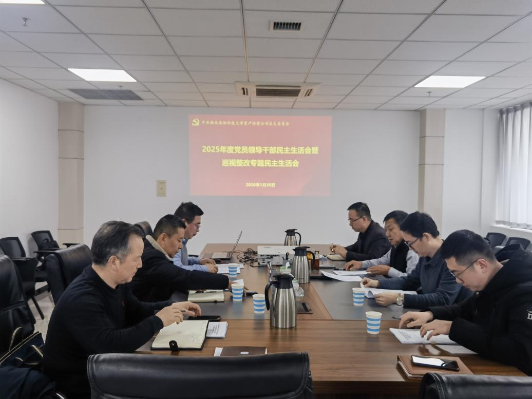 公司党总支召开2025年度党员领导干部民主生活会暨巡视整改专题民主生活会